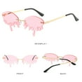 thumbnail image 2 of Gafas de sol sin montura Hugo Protección UV400 Rosado para mujer, 2 of 9