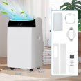 thumbnail image 2 of 3 in 1 Portable Air Conditioner with Remote Cool & Dual Motors & Auto Swing, 14000 BTU(ASHRAE)/10200 BTU (SACC), Dehumidifier & Fan Modes For Home Up To 750 Sq.Ft, 2 of 7