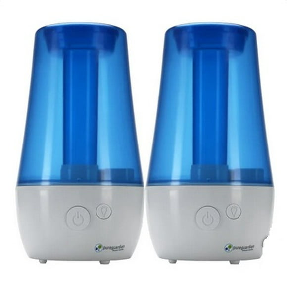 PureGuardian 3.79 L (1 gal.) 70-Hour Ultrasonic Cool Mist Table Top Humidifier with Aroma tray, 2-pack
