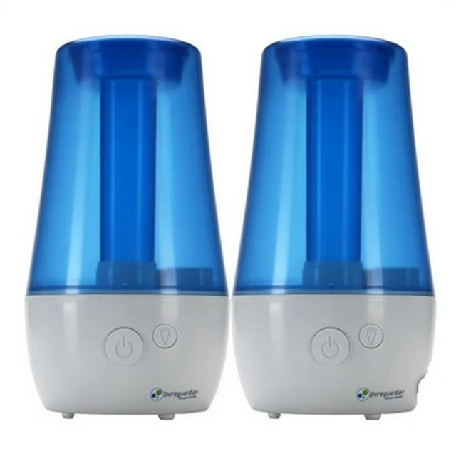 PureGuardian 3.79 L (1 gal.) 70-Hour Ultrasonic Cool Mist Table Top Humidifier with Aroma tray, 2-pack