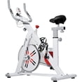 thumbnail image 3 of Bicicleta Fija Spinning Centurfit Estatica 8kg Ejercicio Cardio Blanco, 3 of 11