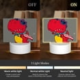 thumbnail image 3 of Vsdgher Dinosaur Super Hero Cartoon Rectangular Acrylic Night Light Acrylic Sleep Night Light Friend Gifts for Birthday Gifts for Women Teens Boys Girls, 3 of 9