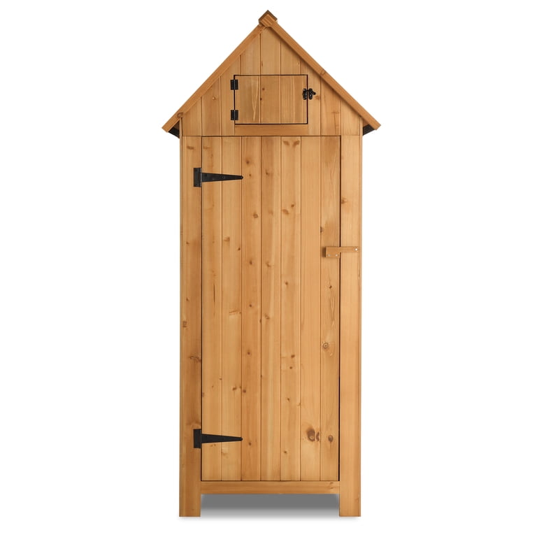 Ktaxon 70'' Garden Storage Shed Wooden Tool Storage Cabinet w