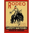 thumbnail image 2 of Rogan, Mark 12x14 Gold Ornate Wood Framed with Double Matting Museum Art Print Titled - Rodeo Safety Matches, 2 of 4
