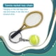 thumbnail image 2 of Naiovety 6 piezas simulación raqueta de tenis llaveros deporte moda colgante decoración llavero accesorios esposa verde Decoración del hogar Oro Naiovety HA011953-03, 2 of 5