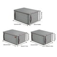 thumbnail image 2 of Under 10 Home Textile Storage Folding Storage Bag Non Woven Large Capacity Two Way Zipper Portable Handle Storage Bag for Clothes Bedding, 2 of 8