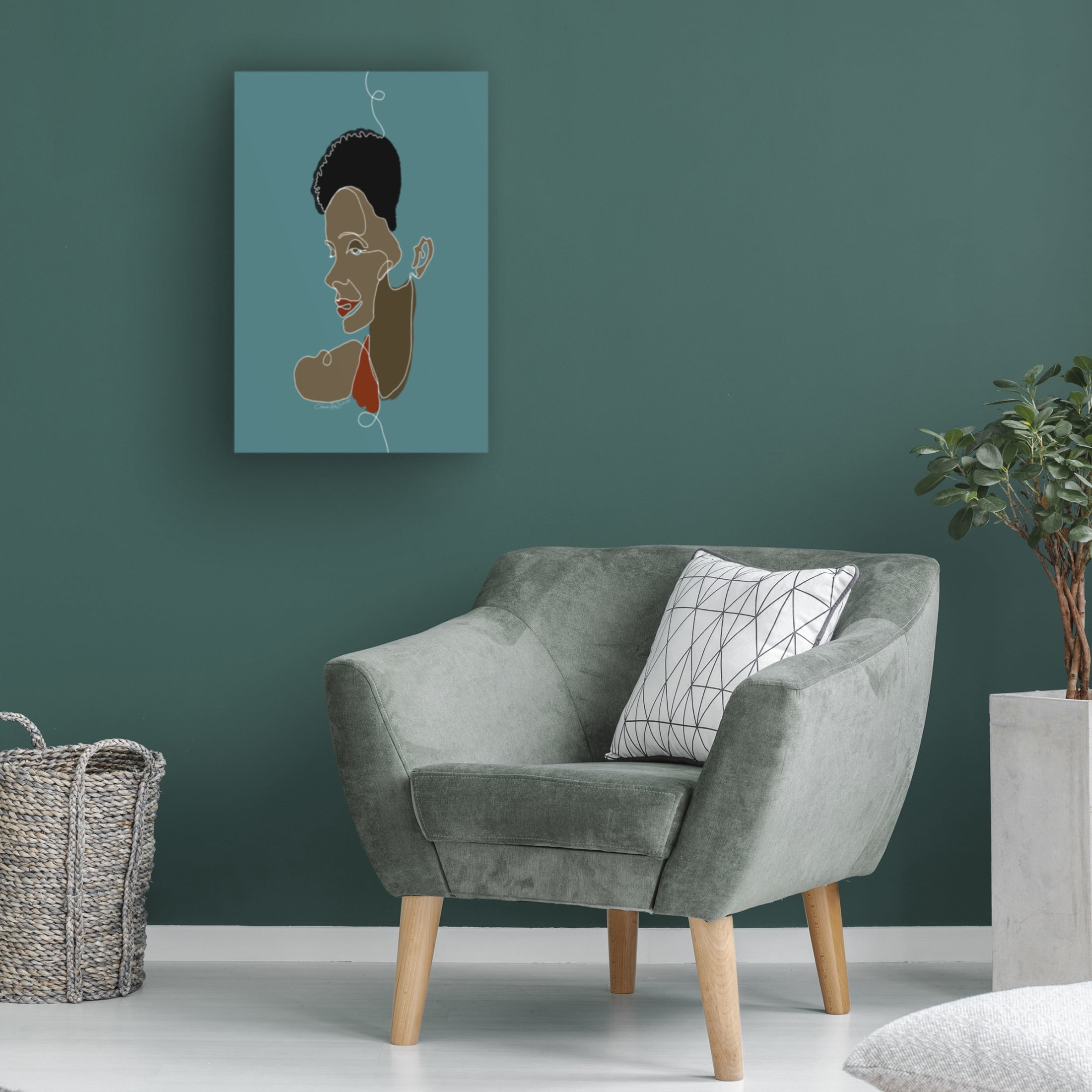 Canvas Wall Art - Cherie Roe Dirksen 'Grace' Wall Art for Living Room, Bedroom, or Office Décor by Trademark Fine Art - 30 x 47 Inches