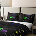 thumbnail image 4 of Gamer Room Decor,Galaxy Gamer Bedding Sets Room Decor,Tie Dye Gaming Comforter Cover Sets Teen Starry Sky Game Bed Sets,Gamepad Duvet Cover Set King Size 3 Piece, 4 of 7