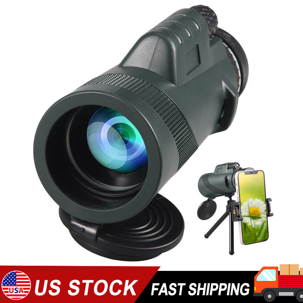 Paddsun Day/Night Vision 80x100 Zoom HD Monocular Starscope Monocular