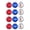 A, variant on 12 Pcs Patriotic Ornaments, 4th of July Decorations for Tree, Memorial Day Hanging Decorations, Holiday Star Hanging Ball for Labour Day Home Decor Favor