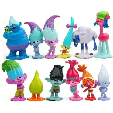 12 Pack Trolls Toys, Troll Dolls,Troll Action Figures-Animal Figure Characters