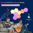 thumbnail image 3 of Neoglint RGB Hexagon Light Wall Decorative Lamp USB Powered App Control, 3 of 7