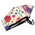 thumbnail image 6 of FORMRS Travel Umbrella Folding Auto Open Close Windproof Rain UV Protection, Purple Cartoon Animals, 6 of 8