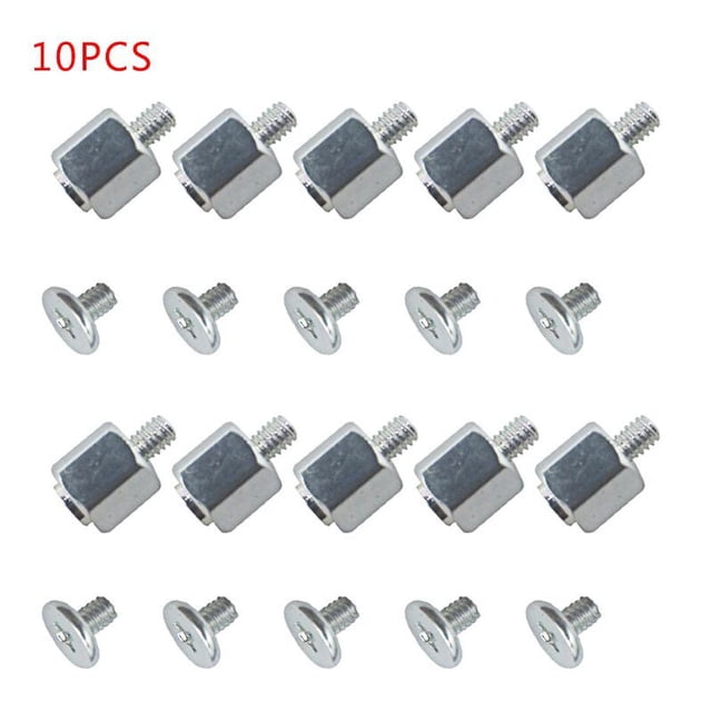 10 Sets M.2 Solid State Disk Mounting Stand Off Screw Hex Nut for A SUS M2 Motherboard SSD Series Silver