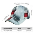 thumbnail image 2 of Pofeuu Circular Lighthouse Print Adult Adjustable Embroidered Graphic Baseball Hat for Men and Women, 2 of 6