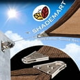 thumbnail image 3 of ShadeMart 27' x 40' x 48.26' Brown Right Triangle Size Super Ring Sun Shade Sail CTAWTN Canopy Awning Shades for Patio - Commercial Heavy Duty - 260 GSM - 5 Years Warranty, 3 of 7