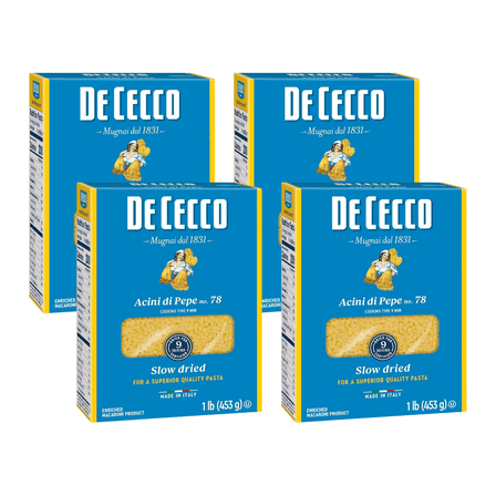 De Cecco Acini Di Pepe Pasta, 16 oz (Pack of 4)