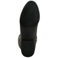 thumbnail image 4 of Womens Kelima Block Heel Zip Up Mid Calf Boots, Black Suede, 4 of 4