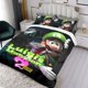 thumbnail image 3 of Mansión de Luigi Conjunto de sábanas temático, trío de piezas, cómodo y amigable con la piel, diseño único, regalo de decoración para el hogar para familiares, amigos y fans,140cm *210cm, 3 of 6