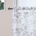 thumbnail image 2 of 2 Pcs Home Curtain Large Leaf Printed Small Window Curtain Valance, Rod Pocket Kitchen Cafe Curtain, 2 of 8