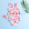 thumbnail image 4 of Kkkded Kids Toddler Bikini Swimsuits Outfit for Girls Cute Baby Girls Swimwear, Printed Bathing Suits for Girls, Summer 2 Piece Tankini Sets Size 18M-7Y, 4 of 8