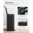 thumbnail image 6 of SONGMICS Trash Can, 10.5-Gallon (40L) Kitchen Garbage Can with Lid and Wide Foot Pedal, Black, 6 of 8