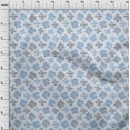 thumbnail image 4 of oneOone Cotton Poplin Twill Light Blue Fabric Text Sewing Craft Projects Fabric Prints By Yard 56 Inch Wide, 4 of 5