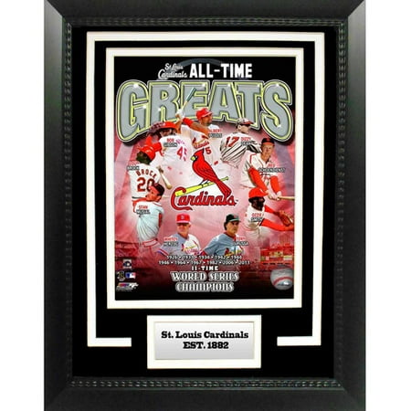 Black American League Frame - MLB St. Louis Cardinals Greats 11