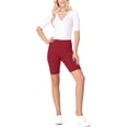 thumbnail image 5 of Women's Comfy Stretch Active Biker Shorts Pants with Elastic Waistband S to 3XL, 5 of 6