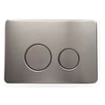 thumbnail image 6 of Fine Fixtures Toilet Combo Set - Toilet Bowl With Soft-Close Seat, 2"x 6" Concealed Tank And Carrier System, Push Buttons Included. Satin Nickel Round, 6 of 11