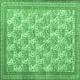 thumbnail image 1 of Ahgly Company Indoor Square Persian Emerald Green Traditional Area Rugs, 6' Square, 1 of 4