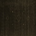 thumbnail image 1 of Ahgly Company Indoor Square Abstract Brown Contemporary Area Rugs, 8' Square, 1 of 4