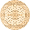 thumbnail image 1 of Ahgly Company Indoor Round Medallion Orange Traditional Area Rugs, 5' Round, 1 of 1