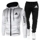 thumbnail image 3 of Nueva ropa deportiva cálida de lana de otoño e invierno de alta calidad para hombre, Sudadera con capucha, pantalones de chándal, traje de dos piezas, ropa deportiva estampada a la moda, 3 of 4