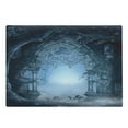 thumbnail image 1 of Fantasy Cutting Board, Passage Doorway Through Enchanted Foggy Palace Garden at Night View, Decorative Tempered Glass Cutting and Serving Board, Large Size, Navy Blue and Grey, by Ambesonne, 1 of 1