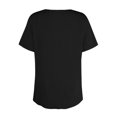 thumbnail image 6 of Summer Tops for Women Women's Solid Color Round Neck Slim Short Sleeve T-Shirt, 6 of 7