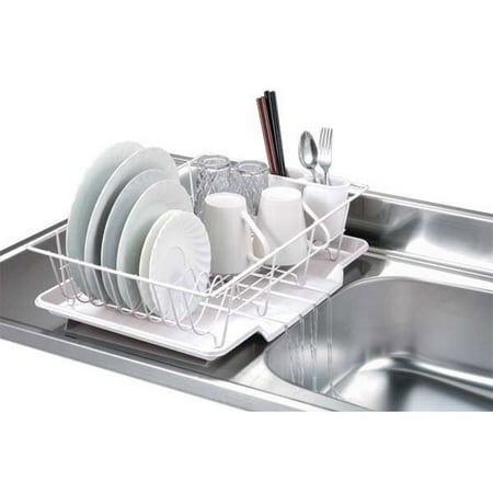 Home Basics Dd30234 Vinyl Coated Wire Kitchen Sink Dish Drainer Rack Home Basics Dd30234 Vinyl Coated Wire Kitchen Sink Dish Drainer Rack White
