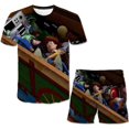 thumbnail image 1 of Disney Toy Story 4 ropa para niño niña niños verano manga corta dibujos animados Anime 3D estampado adolescentes camisetas Tops pantalones cortos conjunto 4-14y13-14T Gao Jinjia LED, 1 of 2