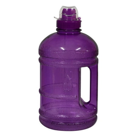 - 1/2 Gallon (64 oz.) BPA FREE Plastic Water Bottle w/ 48mm Twist Cap