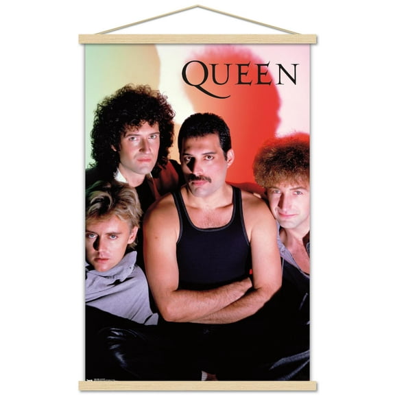 Queen - In Concert Wall Poster with Wooden Magnetic Frame, 22.375" x 34"
