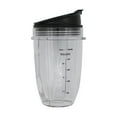 thumbnail image 2 of 4 Pack UpStart Components Replacement 18 oz Cup with Sip No Seal Flip Lids for Ninja Nutri Ninja Blender DUO with Auto-iQ BL642, 2 of 4
