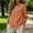 Pink, variant on Womens Cotton Linen Shirt Crew Neck Blouse Versatile Half Sleeve Top Button Down Shirt With Double Breasted Buttons 2026 Summer White