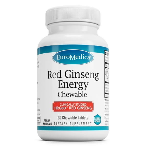 EuroMedica Red Ginseng Energy - 30 Chewable Tablets