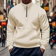 thumbnail image 5 of Ahabrexf Sleeves for Men Men Fashion Casual Turtleneck Solid Color Long Sleeve Sweatshirts Blouse Turtleneck for Men, 5 of 5