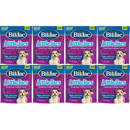 (8 Pack) Bil Jac DHF10 Little Jacs Small Dog Treat, Liver, 10 Ounces each