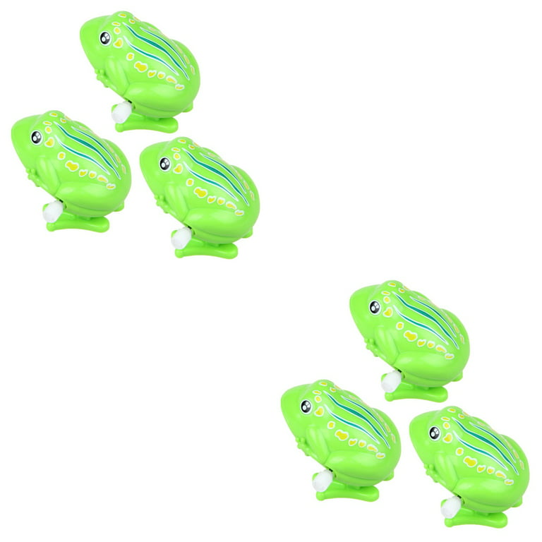 Etereauty Plastic Wind Up Toy Frog Toys Jumping Frogs Bulk Toys Kids  Children Clockwork Spring Clockwork 