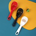 thumbnail image 3 of Garlic Press Spoon Multifunctional Heat Resistant Plastic Free Saccharification Strainer Spoon For Kitchen Use, 10 Pieces, Black, 3 of 3