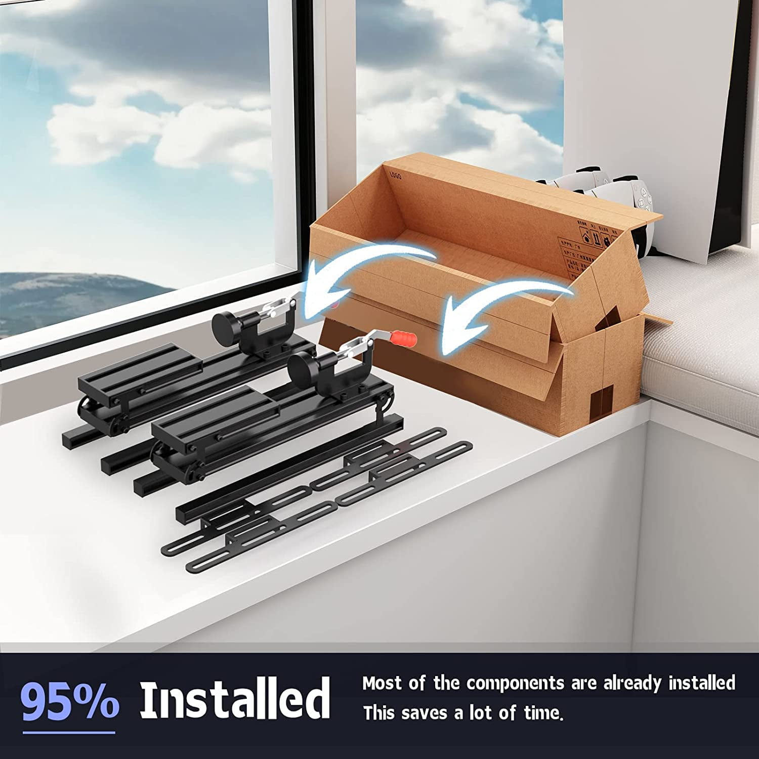 Supporto Hotas DIWANGUS Per Joystick - Compatibile Logitech X56, Thrustmaster, Simulatori Volo - Foto 3