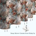 thumbnail image 6 of Lightgray Highland Cow Flower Pattern Shower Curtain 72"x84" ,Bathroom Decorative Shower Curtains Set with 12 Hooks,Modern Waterproof Washable Shower Curtain, 6 of 6
