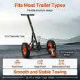 thumbnail image 4 of 1200 lbs Trailer Dolly, Heavy Duty Carbon Steel Trailer Mover with 2" Ball and 15.2" Pneumatic Tires for RV Trailers, 4 of 5